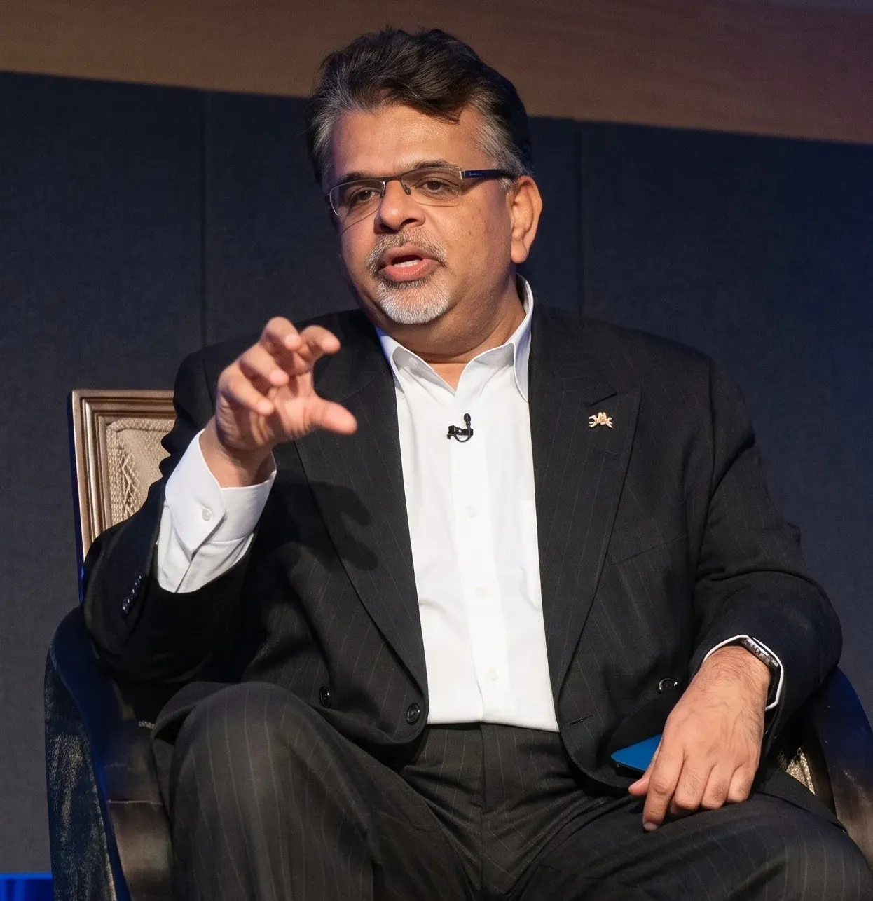 Parth Desai speaking on an enterprise payments panel